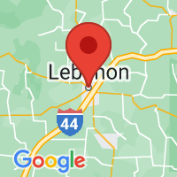 Map of Lebanon, MO